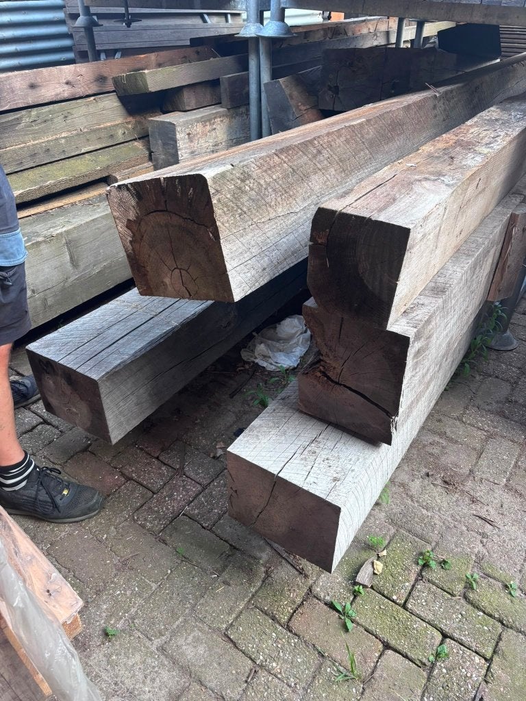 Eiken en Vuren balken, Ophalen, Gebruikt, Balk, Vuren