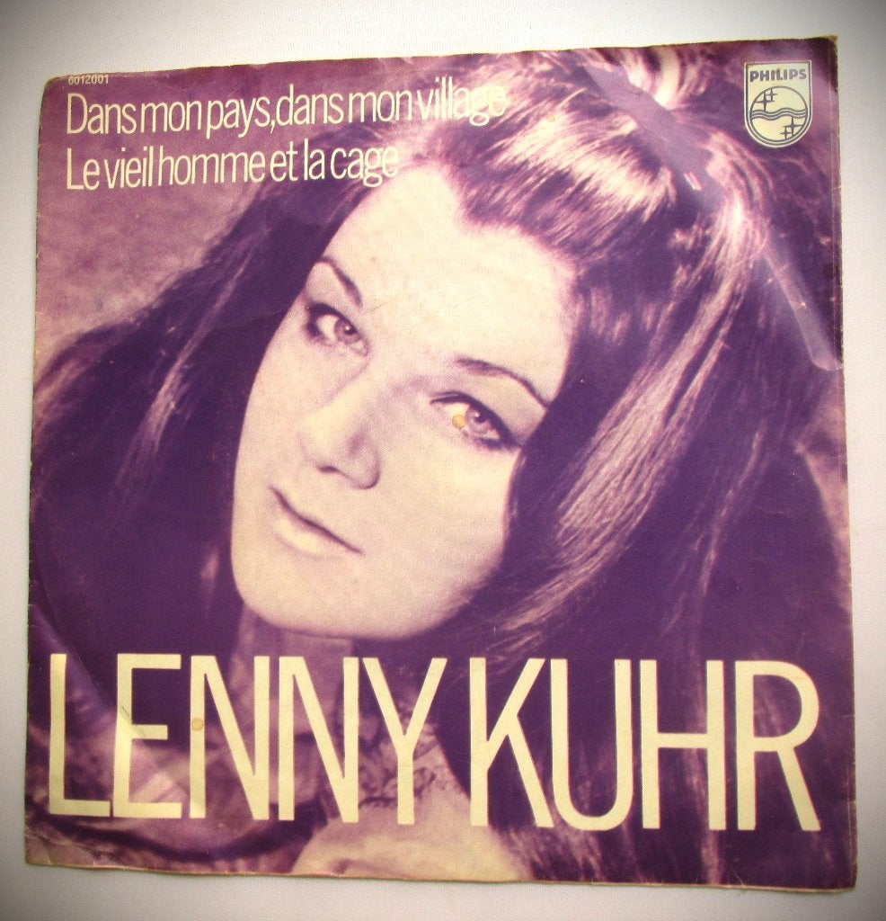 Lenny Kuhr~Dans mon pays, mon village~1970 Vinyl Single, Gebruikt, 7 inch, Ophalen of Verzenden, Beschermende buitenhoes