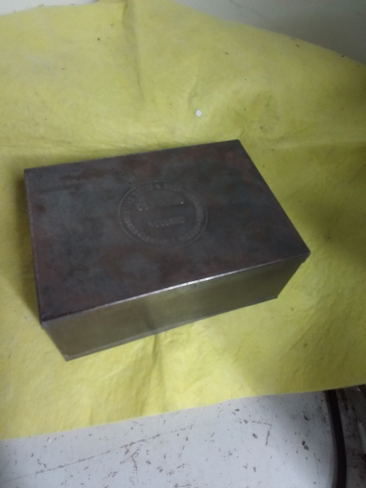 14749) oud metalen koek/Bischuitblik Lensvelt Nicola, Verzamelen, Ophalen of Verzenden, Gebruikt, Overige