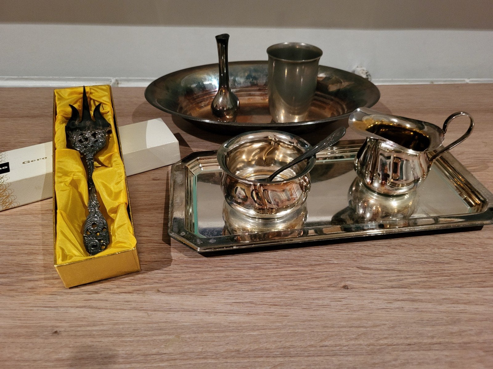 Verzilverd servies divers, Ophalen of Verzenden