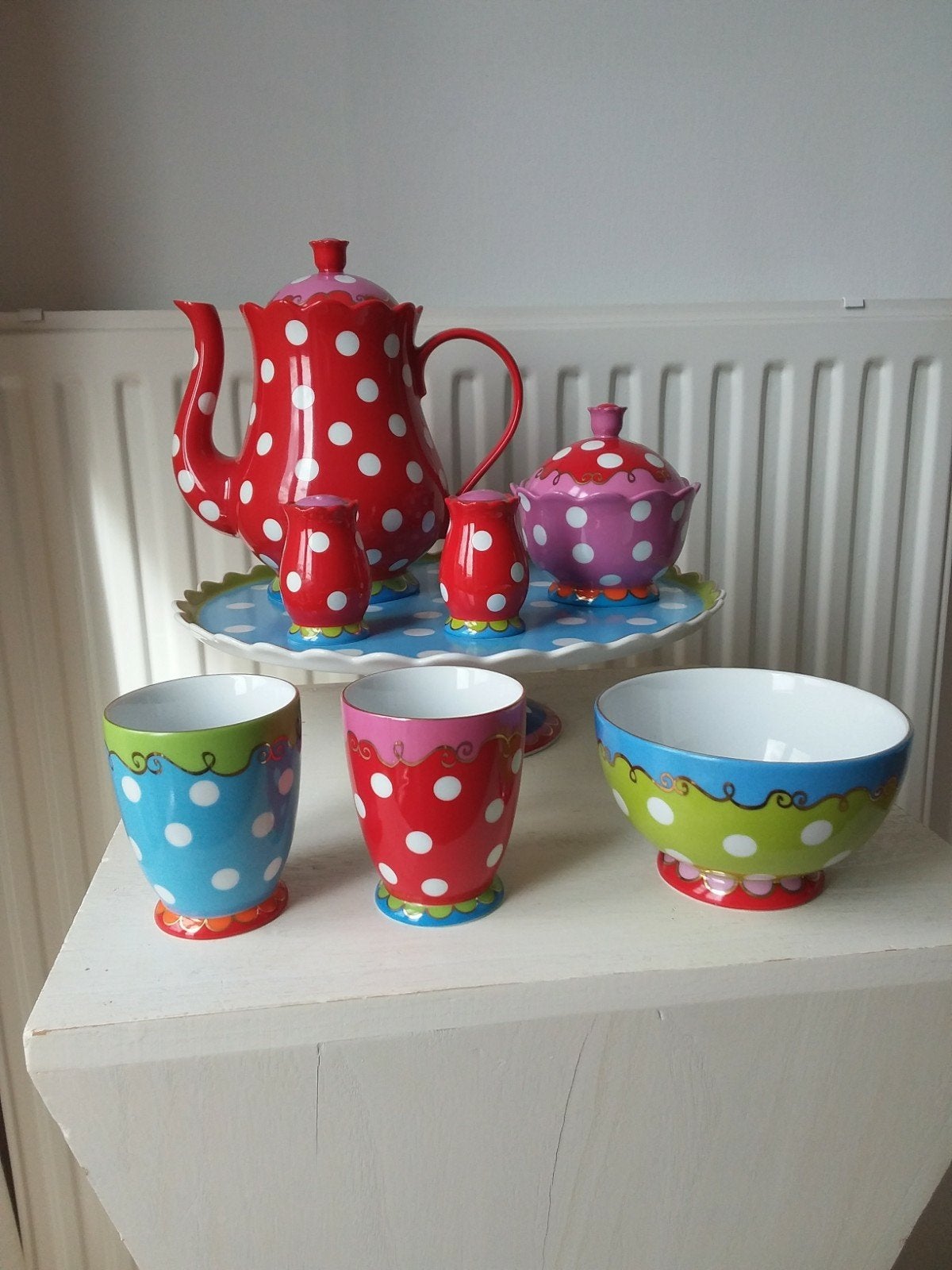 Nieuw Oilily Douwe Egberts servies, niet gebruikt, Huis en Inrichting, Ophalen of Verzenden, Zo goed als nieuw, Porselein, Overige stijlen