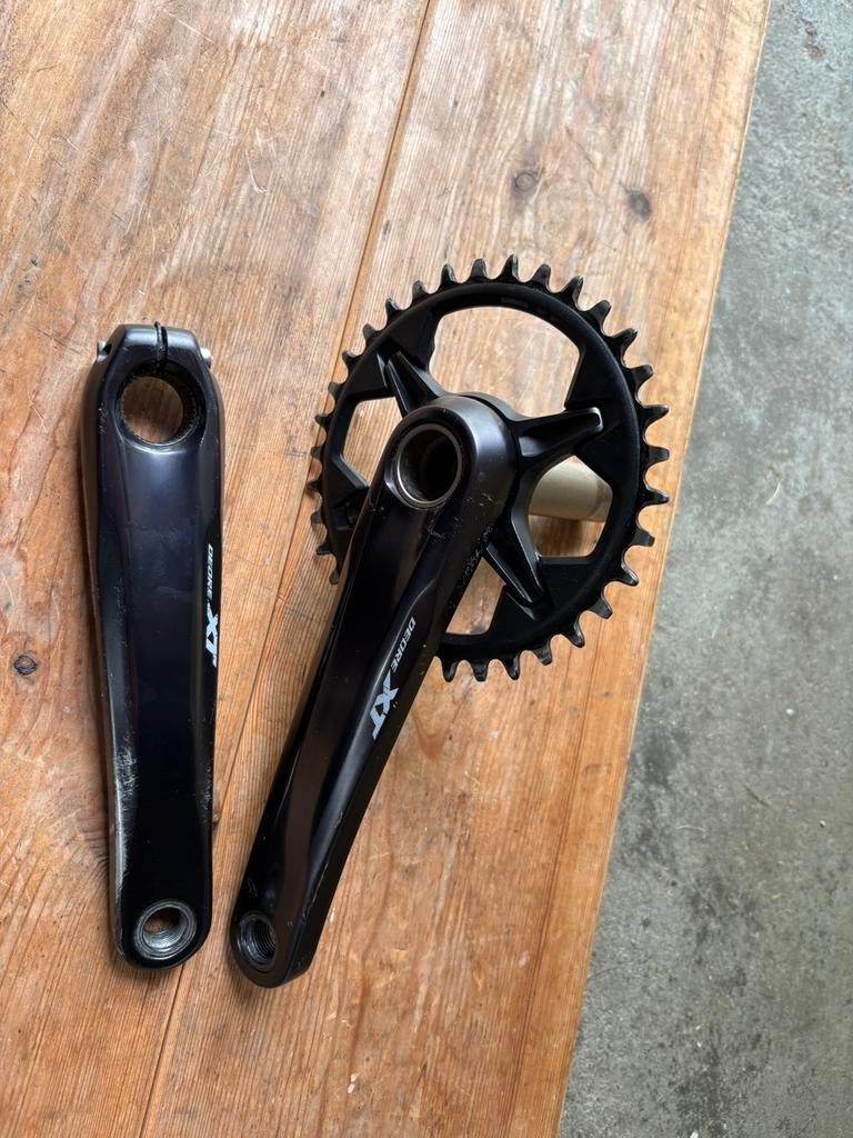 Xt M8100 Inpeak powermeter crankset, Ophalen of Verzenden, Zo goed als nieuw