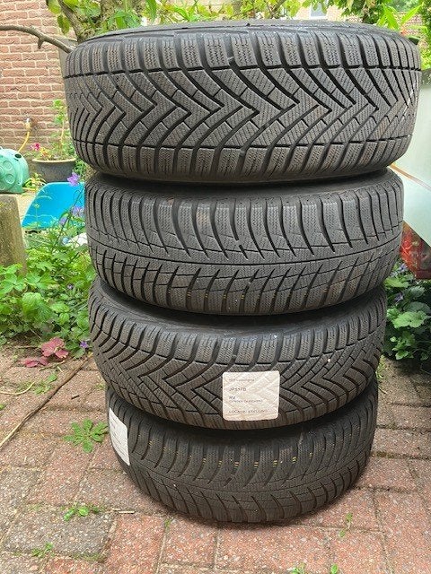 4 velgen met banden te koop, Ophalen, Gebruikt, 16 inch, Band(en)