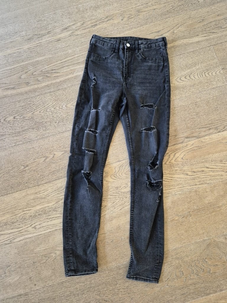 Skinny Jeans H&M maat 36 dames - zwart, H&M, Zwart, Ophalen of Verzenden, Zo goed als nieuw