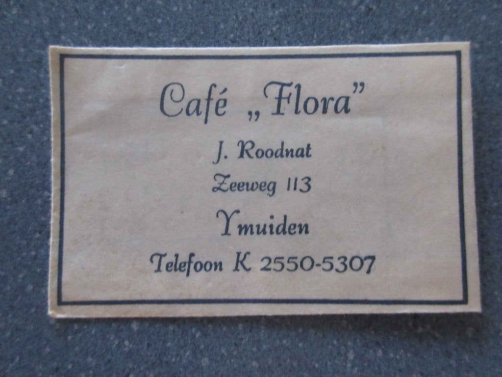 IJmuiden, café Flora, Verzenden, Nederland
