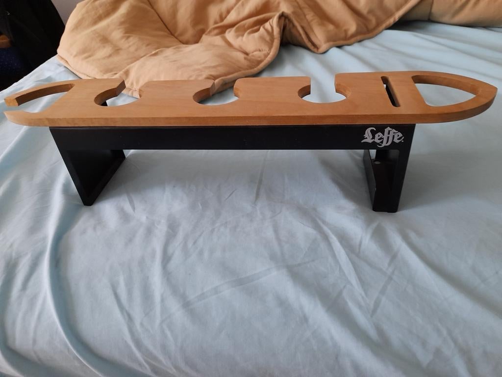 Leffe Bierglashouder / Dienblad, Huis en Inrichting, Woonaccessoires | Overige, Gebruikt, Hout, Bruin, Modern, Ophalen of Verzenden
