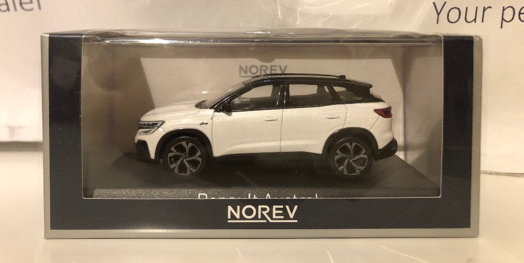 Norev 1:43 Renault Austral Esprit Alpine wit 2022 nieuw, Ophalen of Verzenden, Nieuw, Auto, Norev