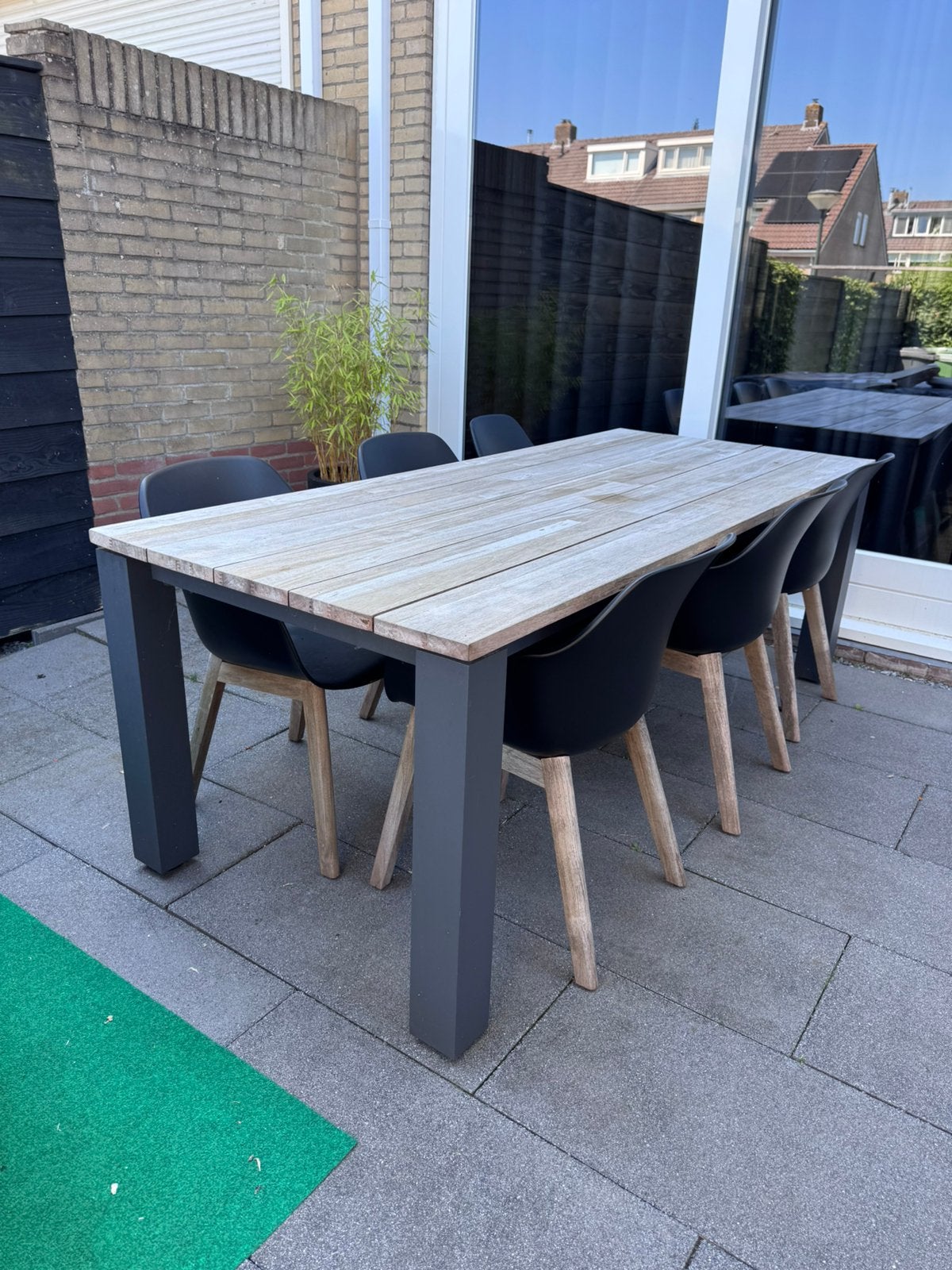 Life Outdoor Living - Tuintafel met 6 stoelen incl. kussens, Ophalen, Gebruikt, Eettafel, 6 zitplaatsen