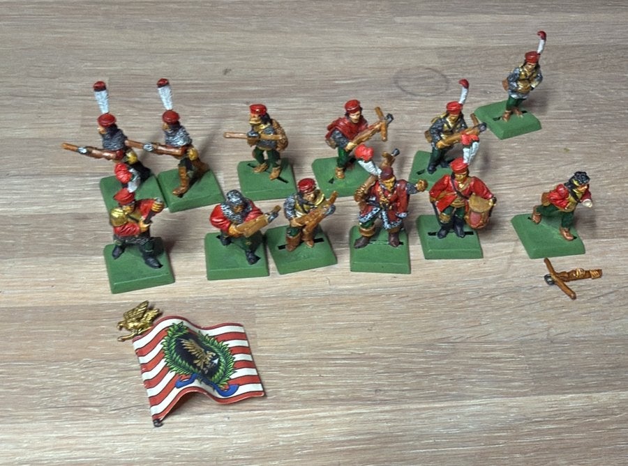 Warhammer Dogs of War - Marksmen of Miragliano (metal), Hobby en Vrije tijd, Wargaming, Ophalen of Verzenden, Zo goed als nieuw