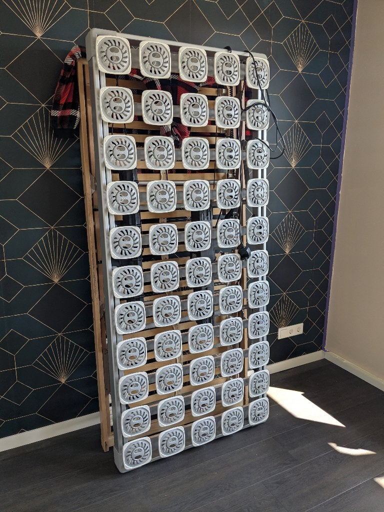 Tempur schotelbodem, Ophalen, 90 cm, Eenpersoons, Zo goed als nieuw