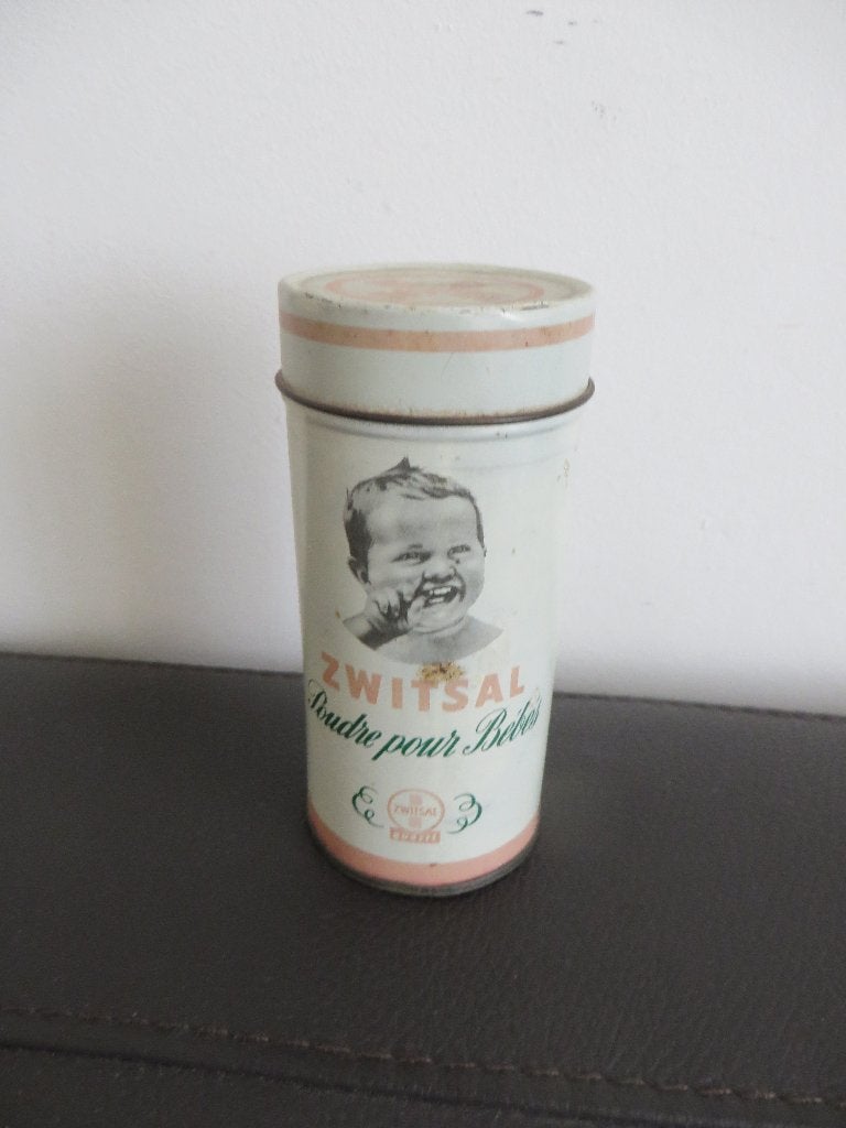Zwitsal oud reclame blik, Apeldoorn, baby talk poeder, Verzamelen, Ophalen of Verzenden, Gebruikt, Overige, Overige merken