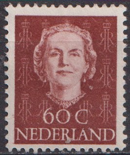 Koningin Juliana “ En Face “ No. 532 XX. ADV. no.38 M., Postzegels en Munten, Postzegels | Nederland, Verzenden, Na 1940