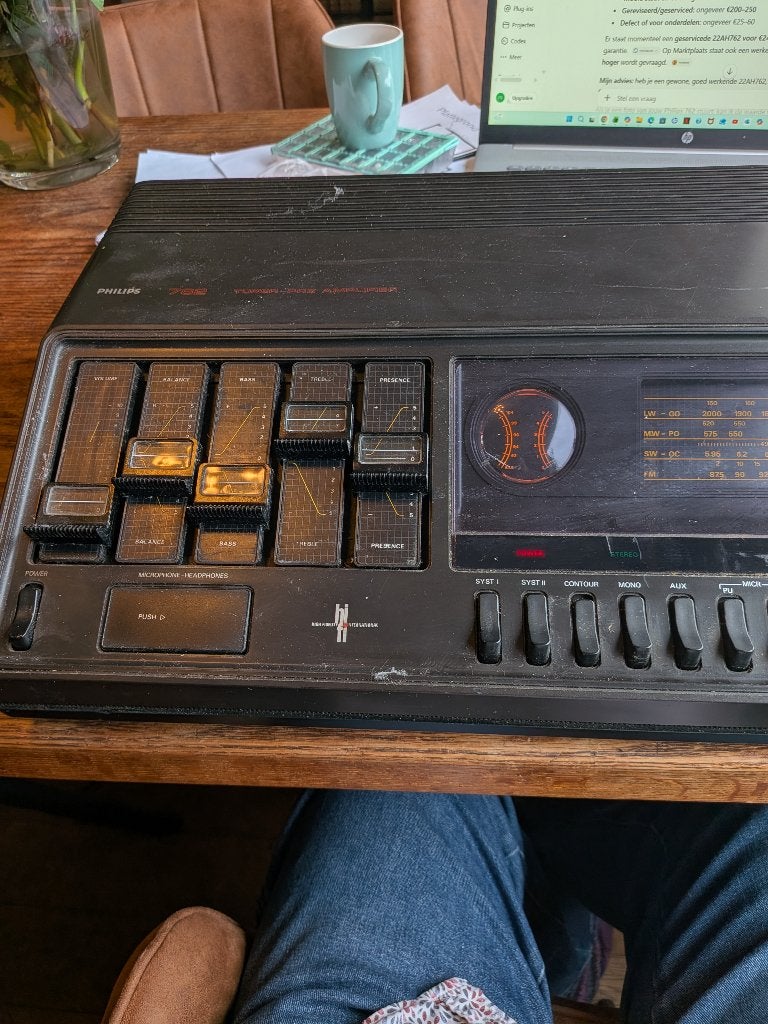 Philips AH 762 / 22AH762  tuner/voorversterker, Ophalen of Verzenden, Gebruikt