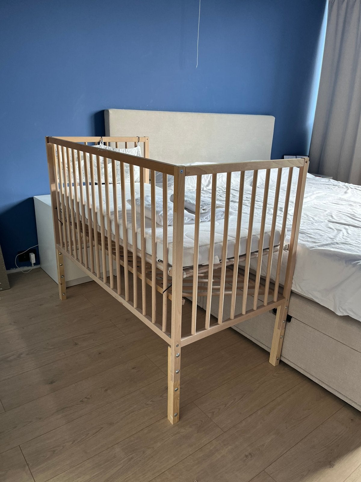 IKEA Sniglar ledikant/co-sleeper, Kinderen en Baby's, Babywiegjes en Ledikanten, Ophalen, Gebruikt, Ledikant