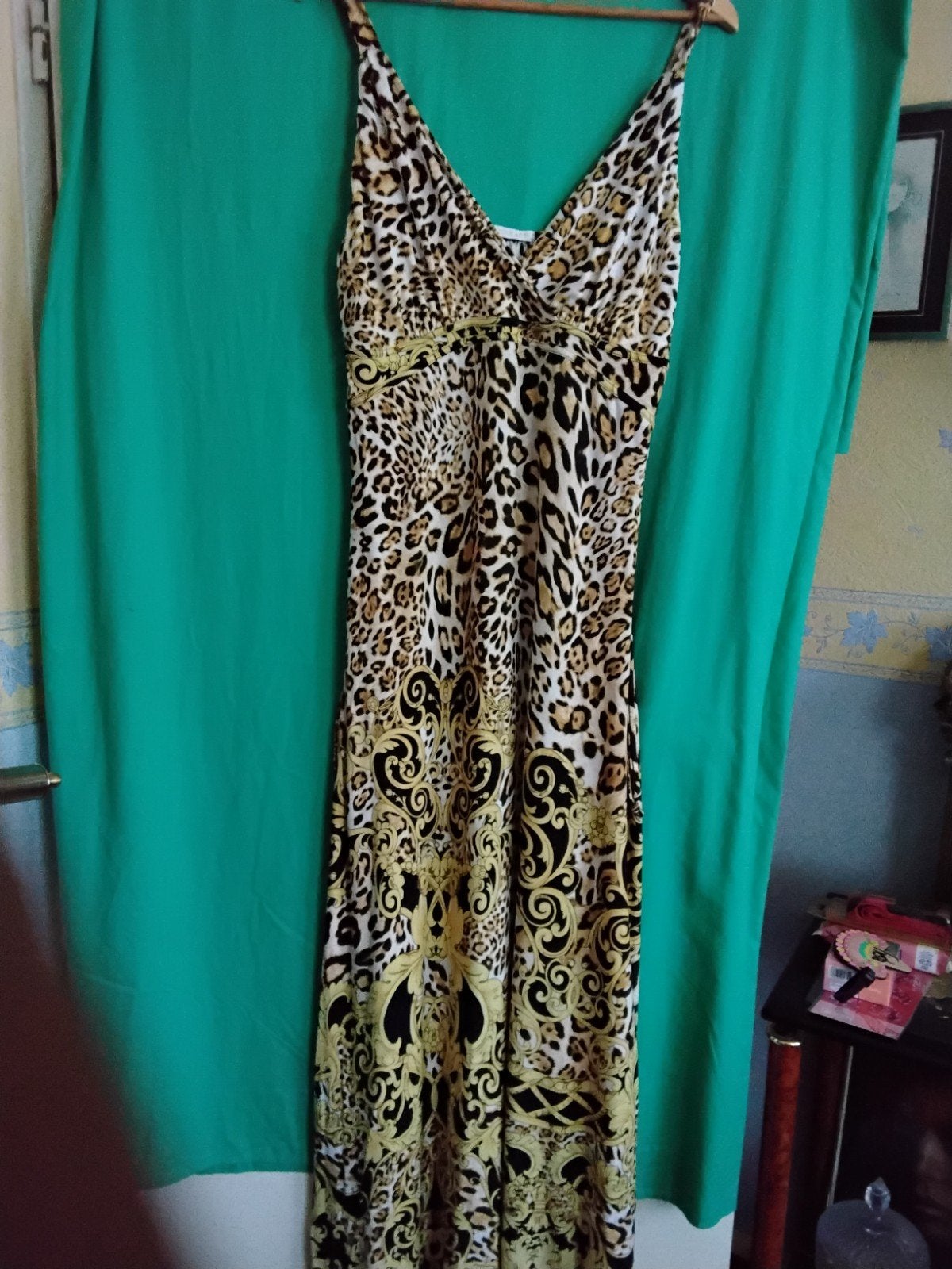 Tijger maxi dress, Verzenden, Nieuw, Bruin, Jurk