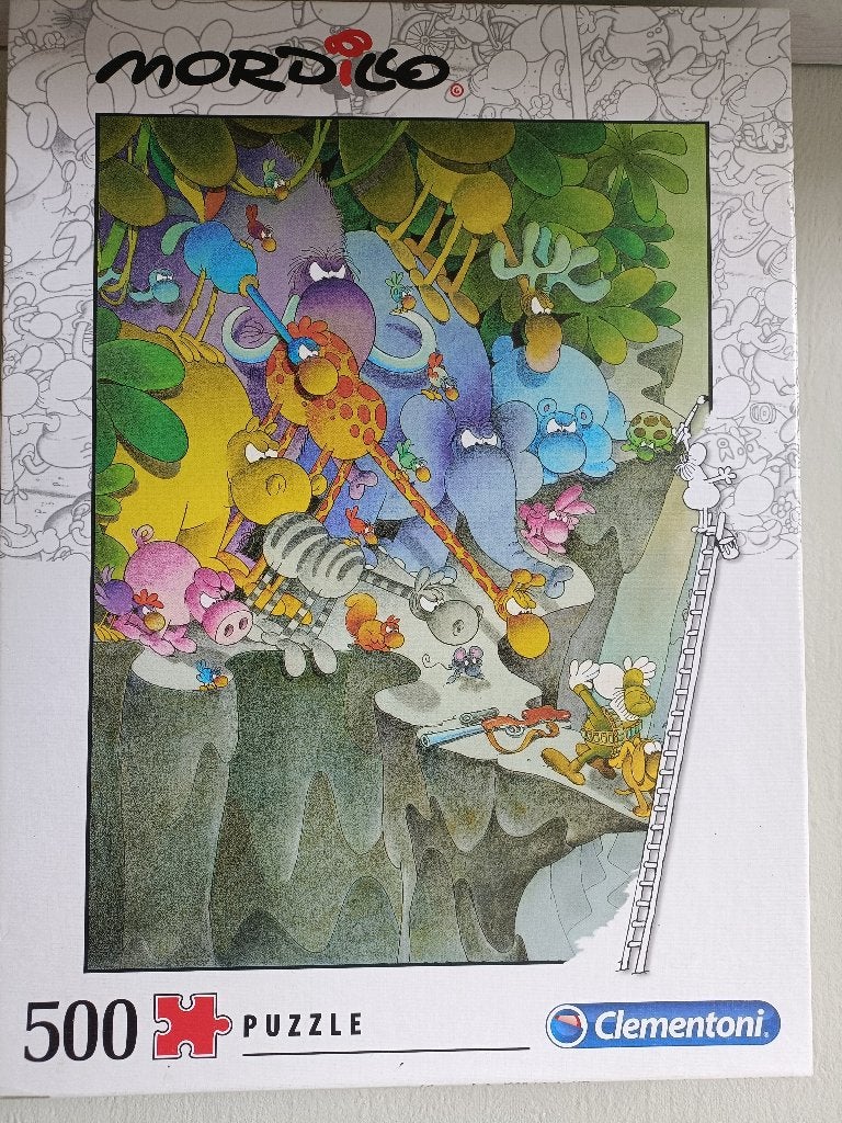 Mordillo legpuzzel, Hobby en Vrije tijd, Denksport en Puzzels, Ophalen of Verzenden, 500 t/m 1500 stukjes, Zo goed als nieuw, Legpuzzel