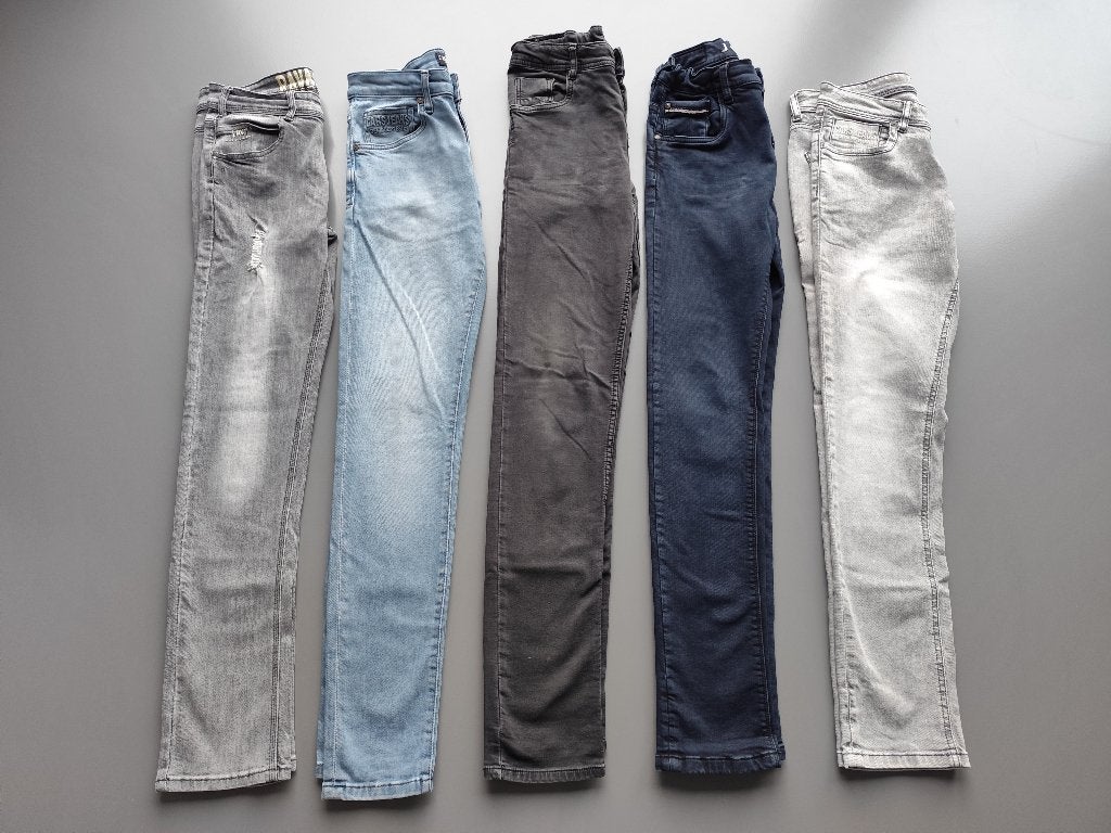 Spijkerbroeken pakket - 5 stuks - maat 170/176 - jongens, Broek, Gebruikt, Ophalen of Verzenden, Jongen