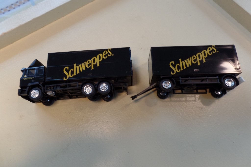MAN vrachtwagen / aanhanger  Schweppes (Herpa), Verzenden, Gebruikt, Bus of Vrachtwagen, Herpa