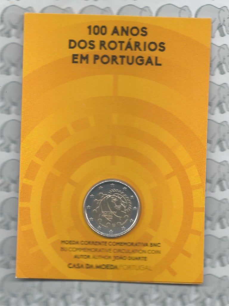 Portugal 2 euro 2026 (36e) "100 jaar Rotary in Portugal"(BU), Ophalen of Verzenden, Portugal, 2 euro, Losse munt