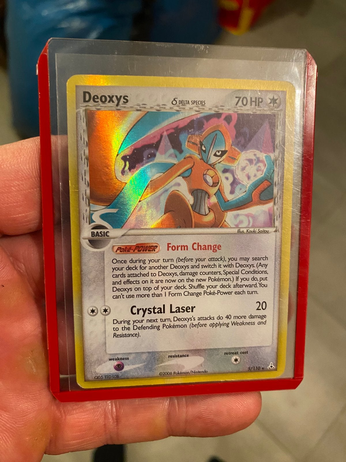Deoxys holo kaart, Verzenden, Zo goed als nieuw
