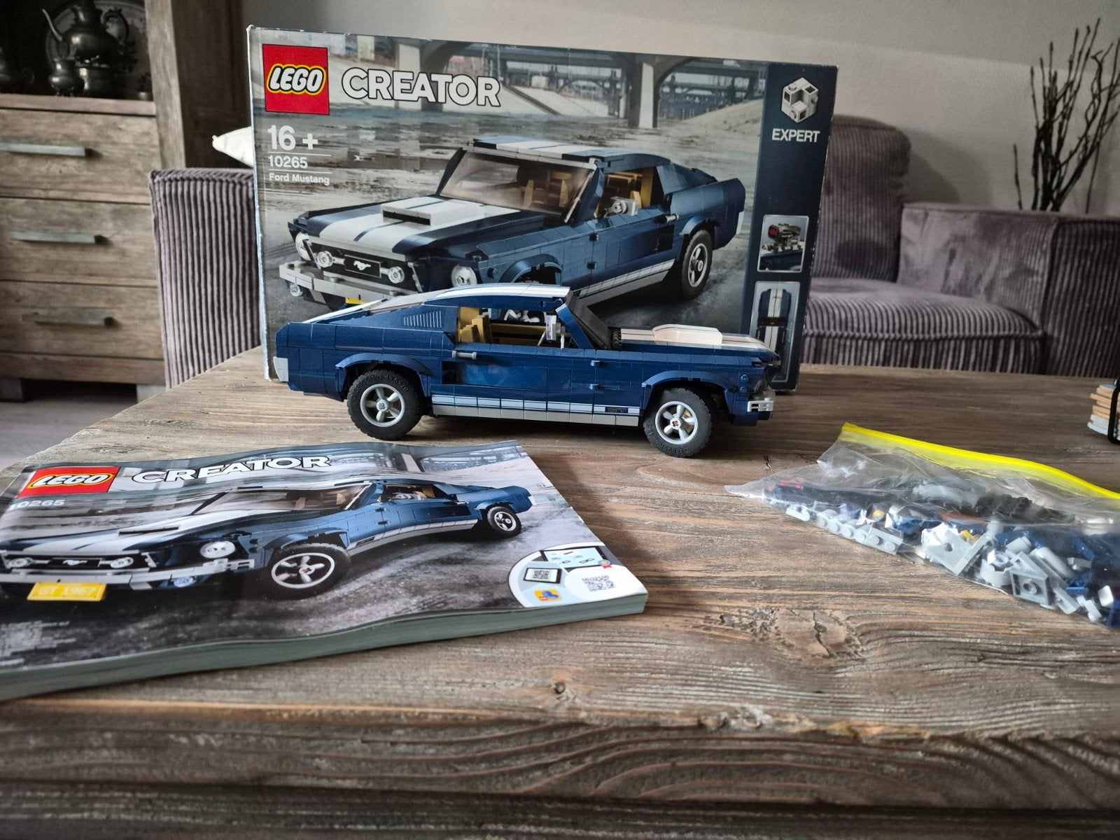 Lego ford mustang 10265, Auto, Groter dan 1:32, Zo goed als nieuw, Ophalen