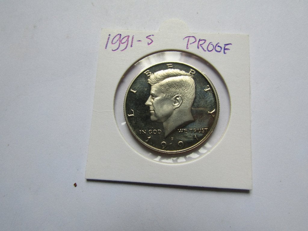 **  1991-S Kennedy Half Dollar Proof Munt -USA  **, Verzenden, Noord-Amerika, Losse munt