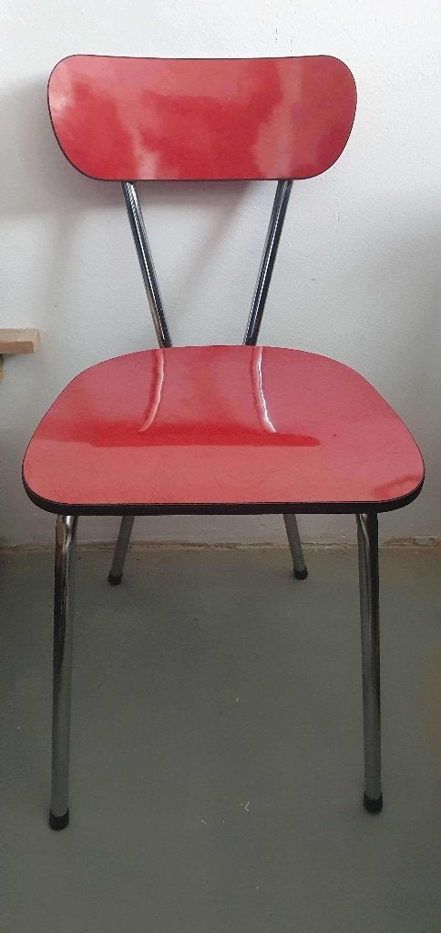 Vintage formica stoelen, Huis en Inrichting, Ophalen, Gebruikt, Kunststof, Vier