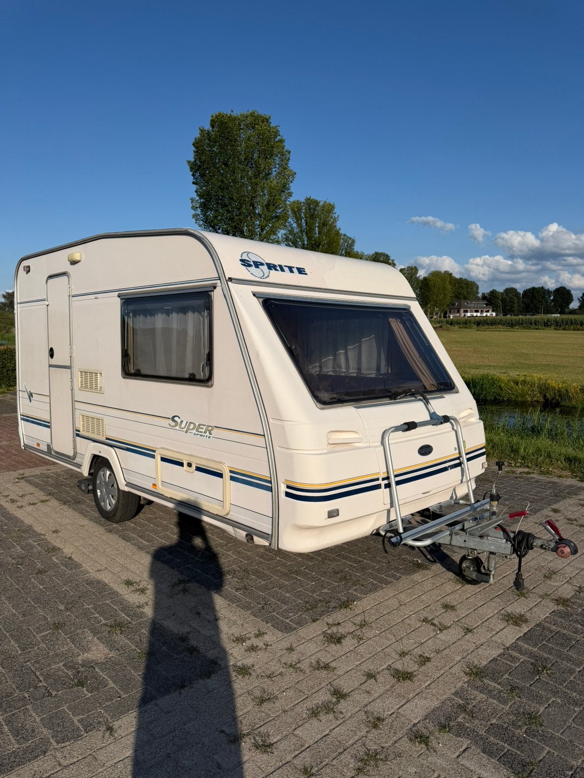 Sprite super 390 BJ 1999 incl mover/ voortent, Kachel, Tot en met 2, Particulier, 500 - 750 kg