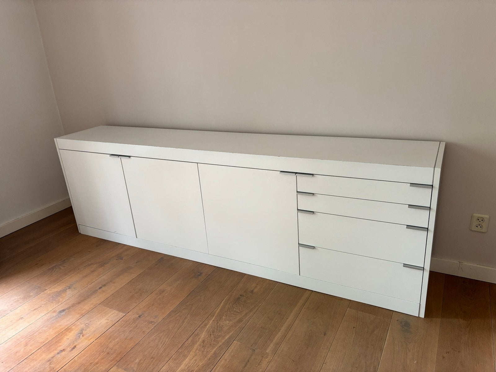 Pastoe kast / dressoir - wit, Ophalen, Gebruikt, 200 cm of meer, Met lade(s)