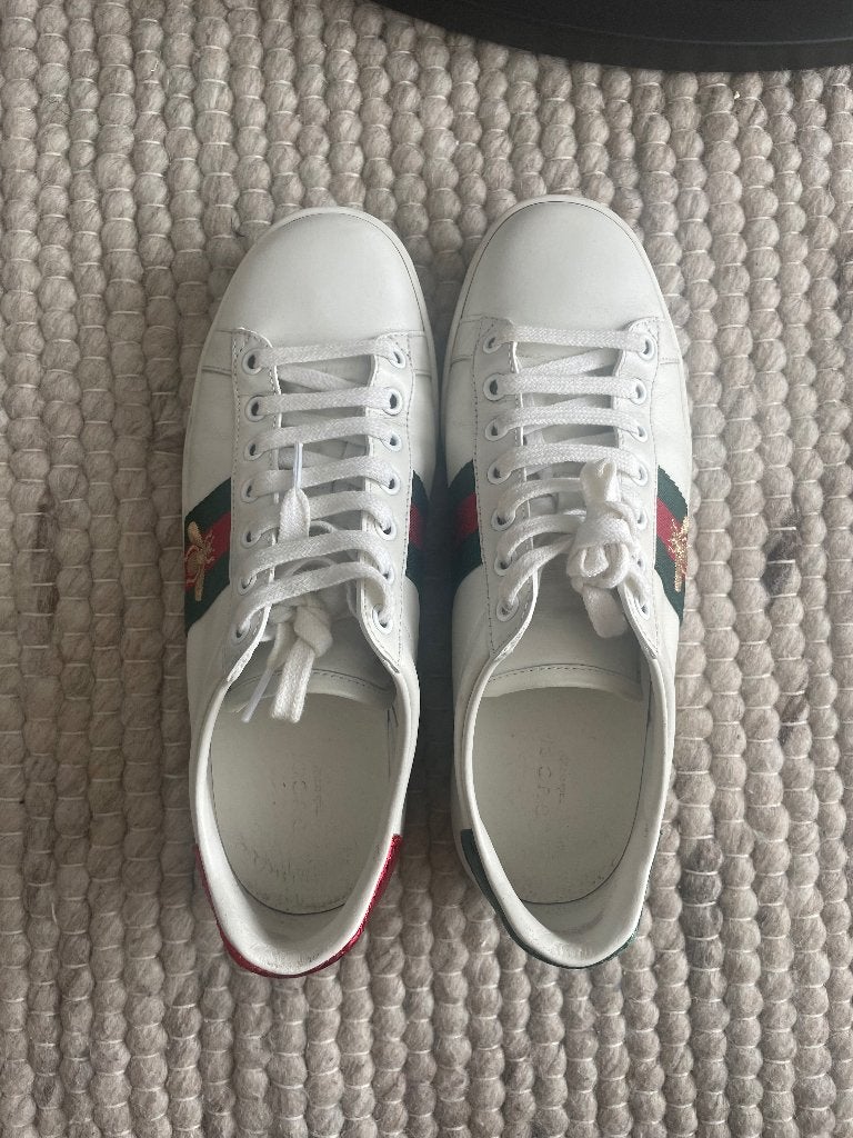 Gucci Ace Bee sneakers, Kleding | Dames, Wit, Ophalen of Verzenden, Gedragen, Gucci