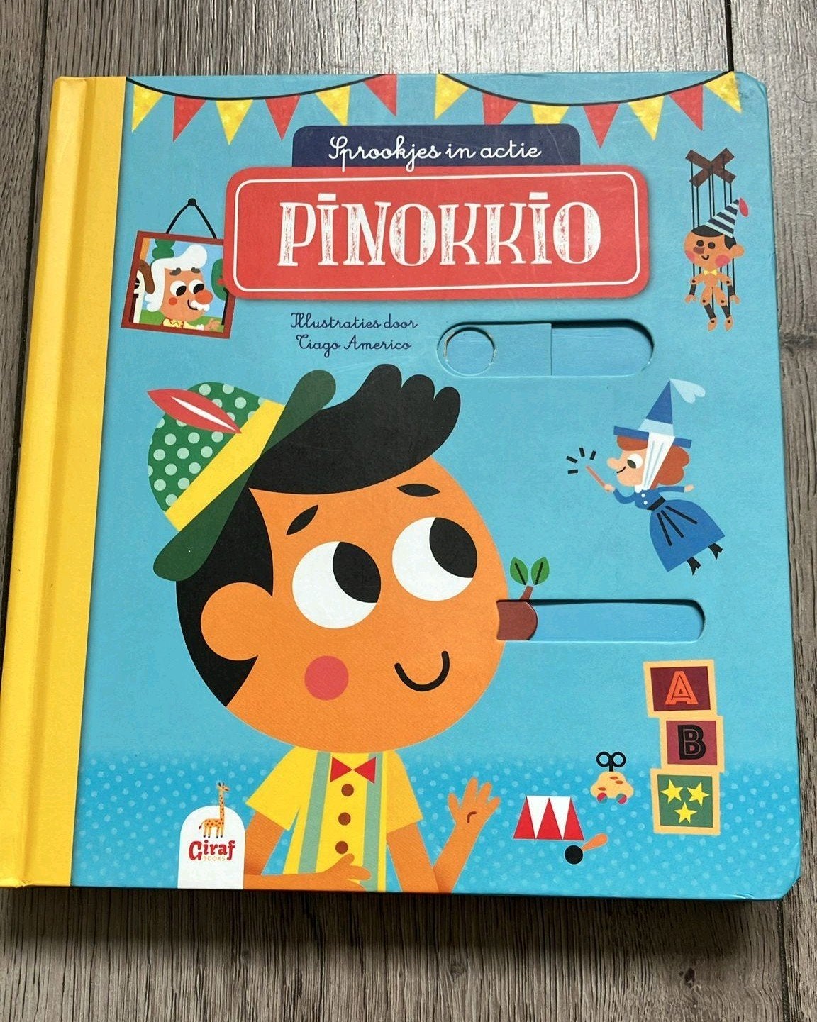 Pinokkio Schuifboek - Sprookjes in actie, Ophalen of Verzenden