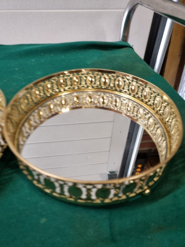 decoratie spiegel dienbladen goud kleurig, Ophalen of Verzenden, 'T Olde Gre-j, Info@toldegrej.nl, Endepoelstraat 20f Didam