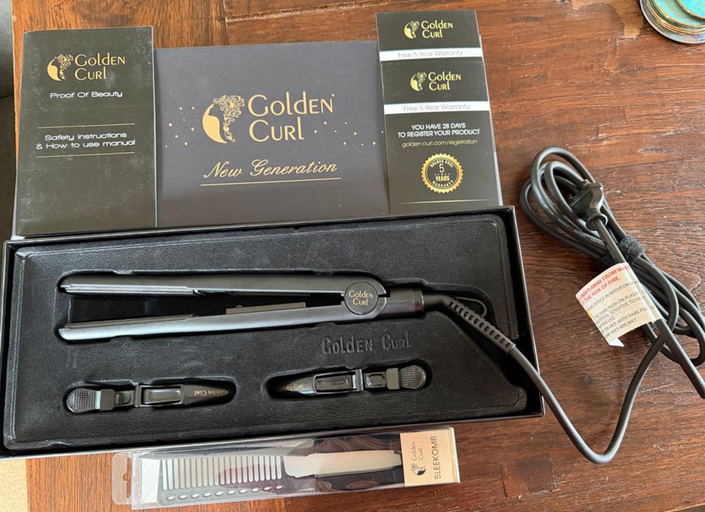 Golden Curl stijltang - Il Nero als nieuw, Ophalen of Verzenden, Zo goed als nieuw, Haarverzorging