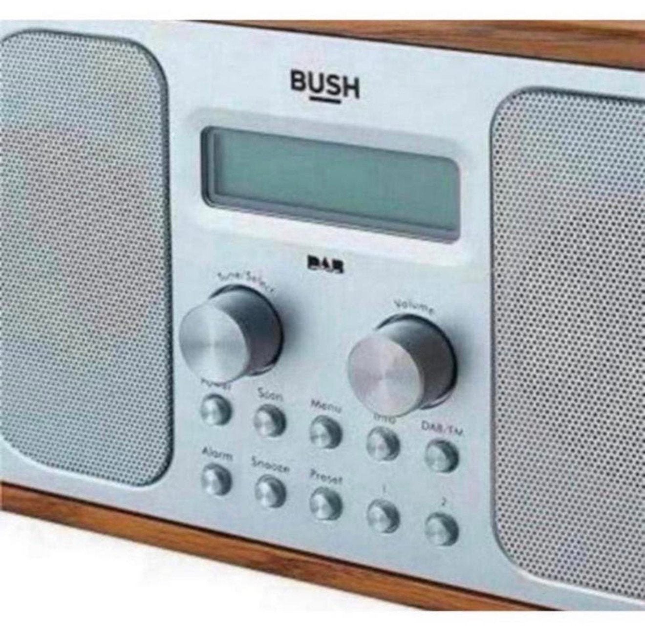 Bush DAB Bluetooth FM-stereo radio alarm houten hout NIEUW, Ophalen of Verzenden, H, H, Radio