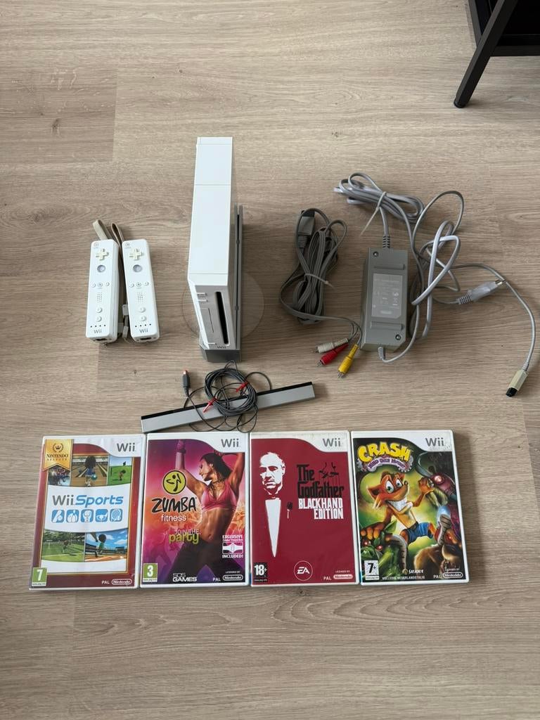 Nintendo wii set!, Spelcomputers en Games, Spelcomputers | Nintendo Wii, Ophalen of Verzenden, Zo goed als nieuw, Met 2 controllers