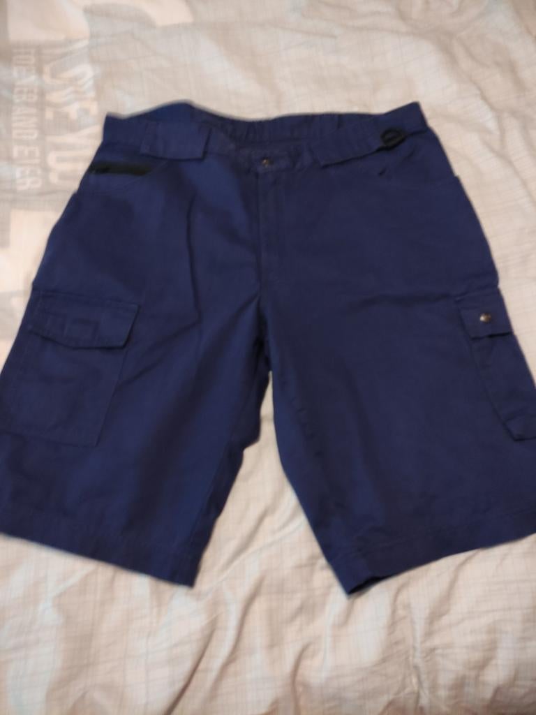 Korte werkbroek maat 56 blauw, Maat 52/54 (L), Onbekend, Blauw, Ophalen of Verzenden