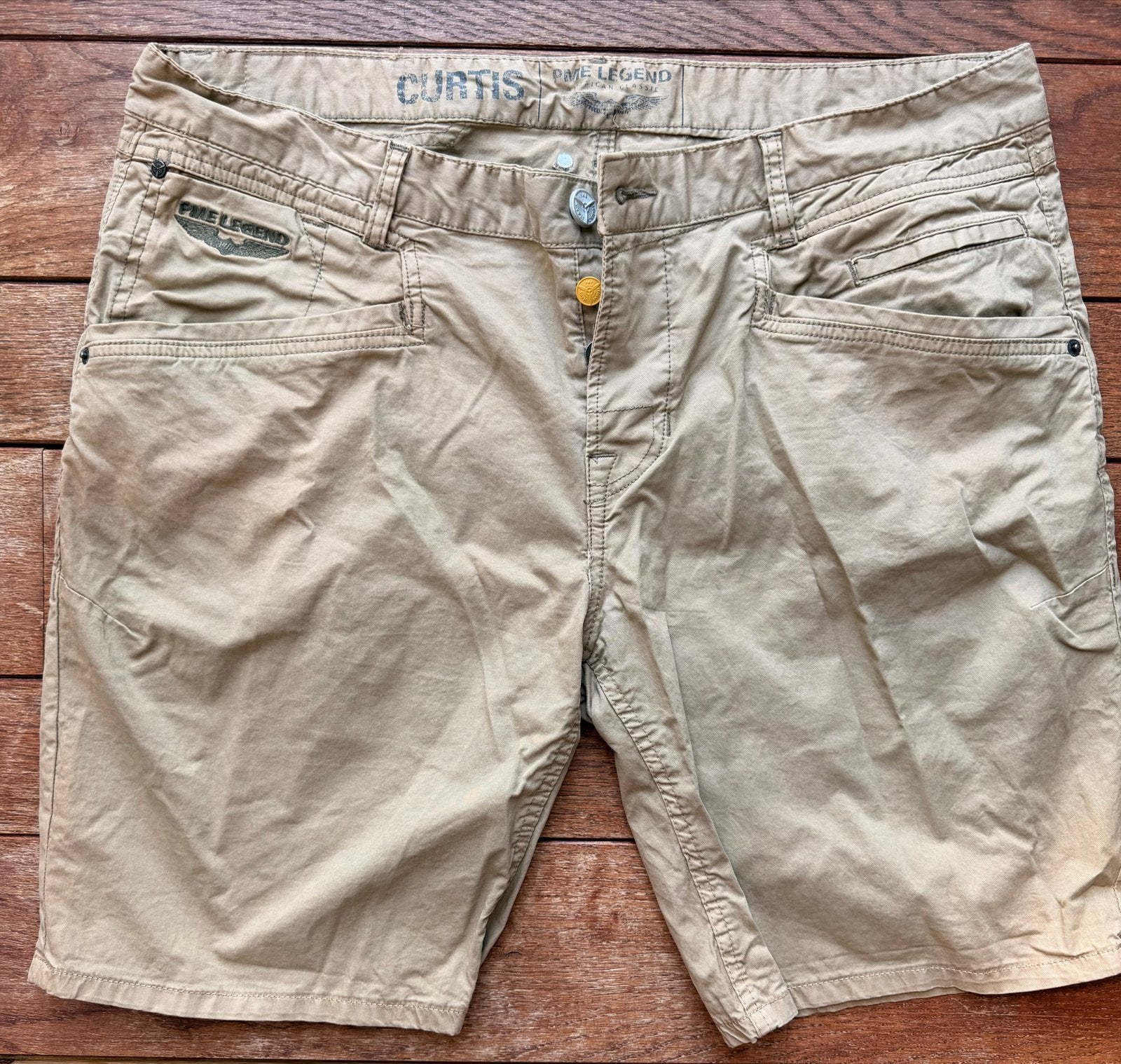 PME Legend Curtis Korte Broek - 38, Ophalen of Verzenden, Zo goed als nieuw, Overige maten, Beige