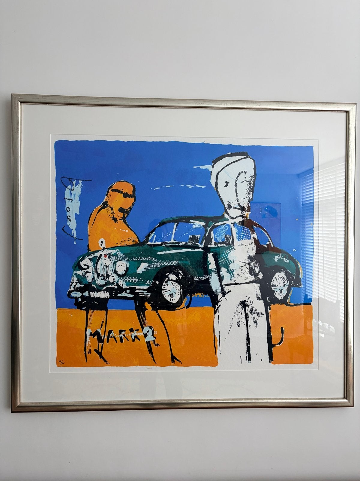 Herman Brood - Zeefdruk "Mark 2" (75 ex.) met lijst, Ophalen, Zeefdruk, Genummerd, 1950 - 1999