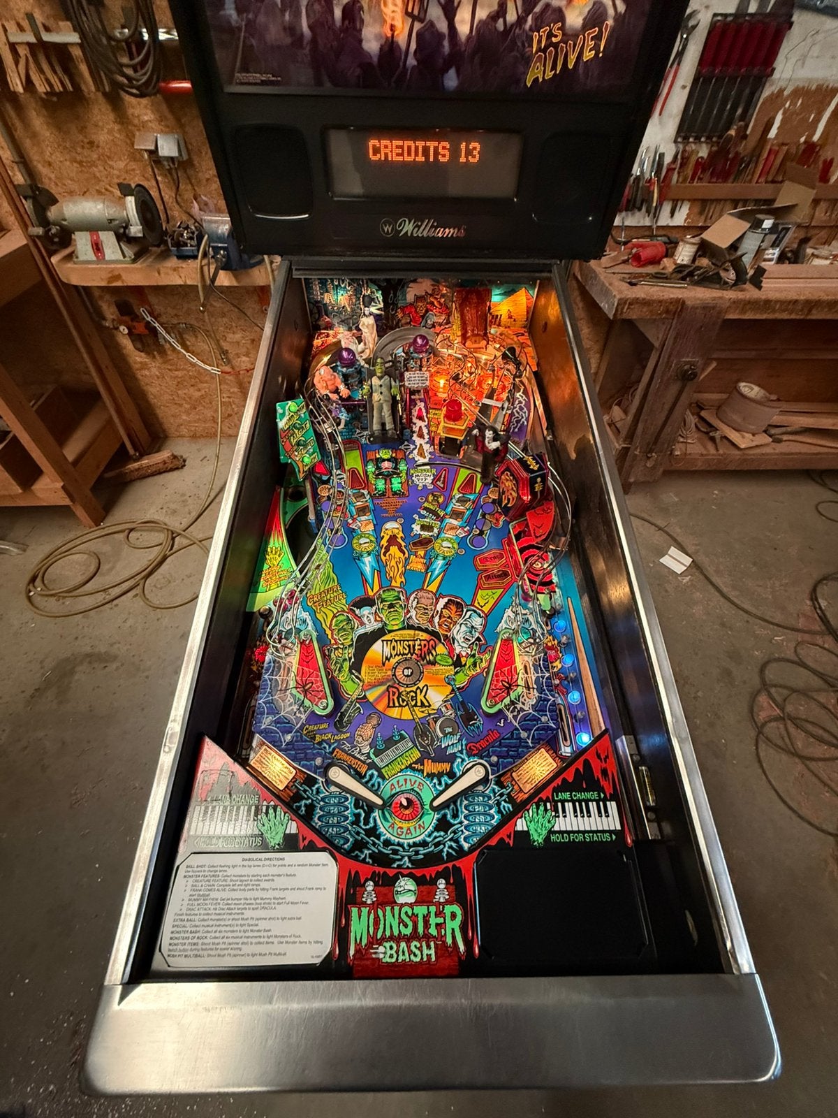 Williams Monster Bash, Verzamelen, Ophalen, Gebruikt, Williams, Dot-matrix