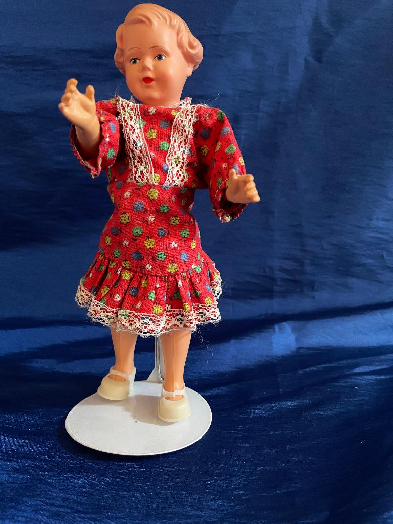 Popje Celluloid 20 cm., Verzamelen, Poppen, Gebruikt, Pop, Verzenden