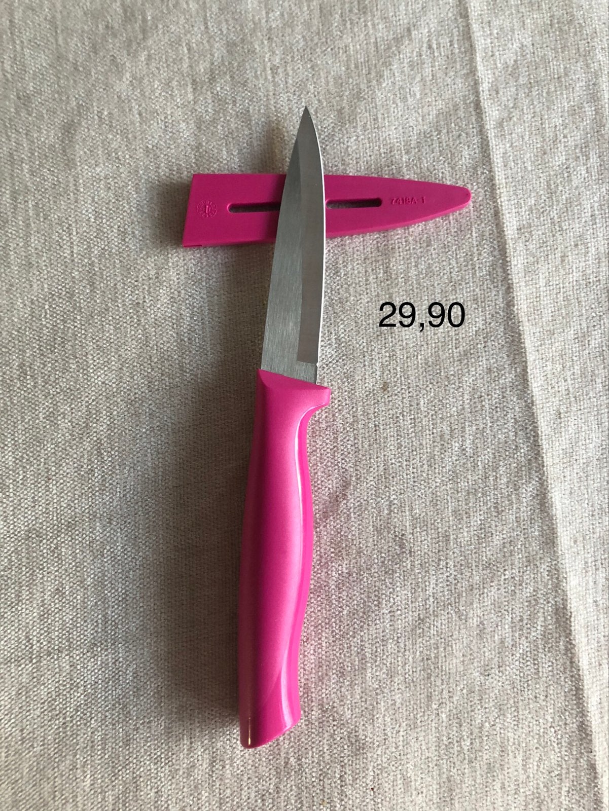 Tupperware splinternieuw keukenmes per stuk, Ophalen of Verzenden, Nieuw, Rood, Overige typen