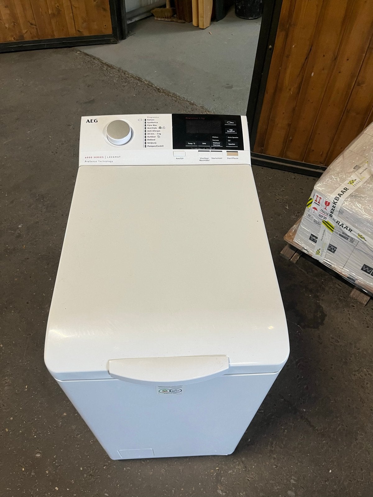 AEG 6000 Series Lavamat Bovenlader Wasmachine, Witgoed en Apparatuur, Wasmachines, Ophalen, Bovenlader, Zo goed als nieuw, Kort programma