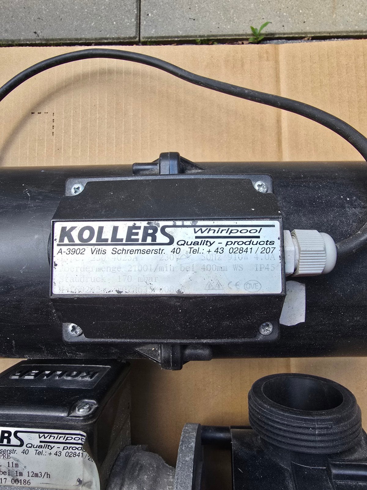 Koller whirlpool pompen, Ophalen, Gebruikt, Bad