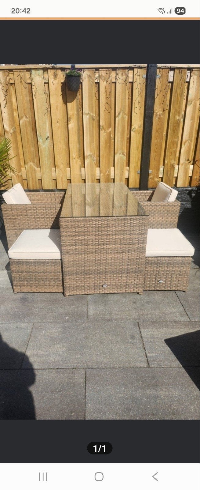 Tuinsets 5 delig, Ophalen, Beton, Klinkers