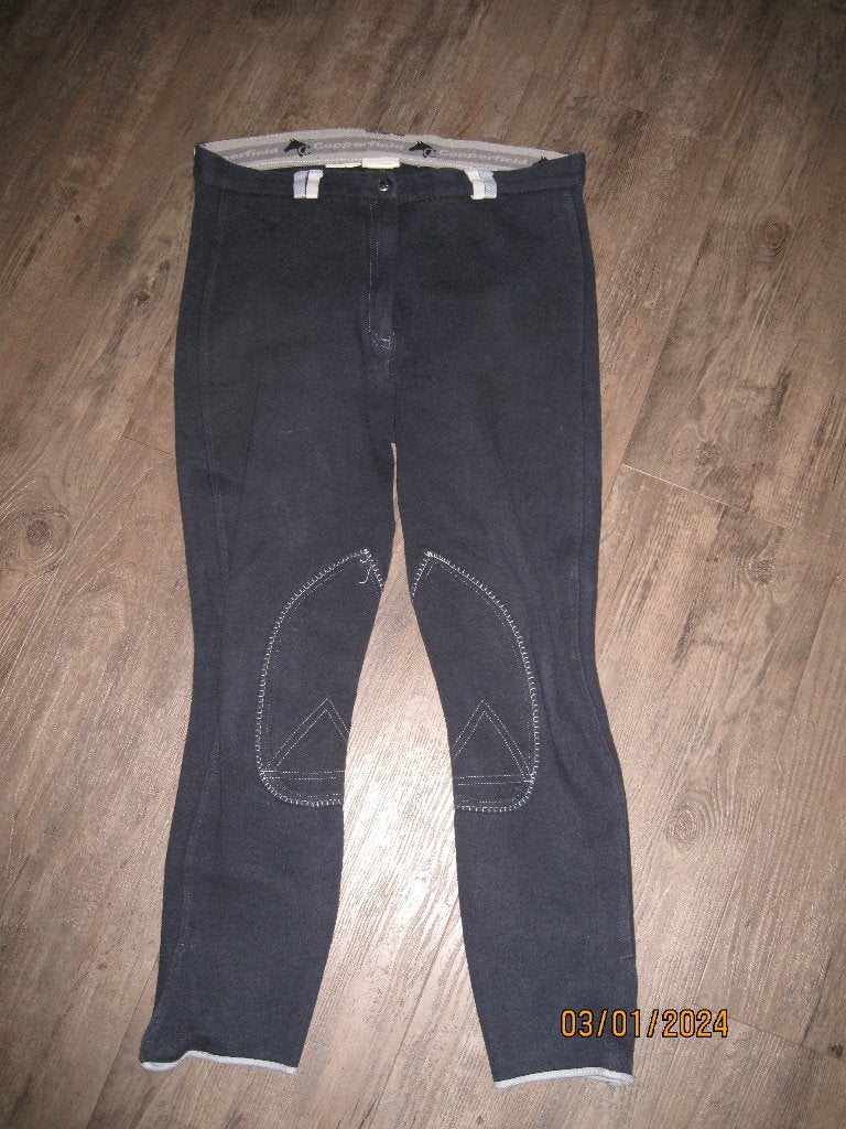 Copperfield donkerblauwe paardrijbroek maat 42, Dieren en Toebehoren, Blauw, Gebruikt, L, Ritssluiting