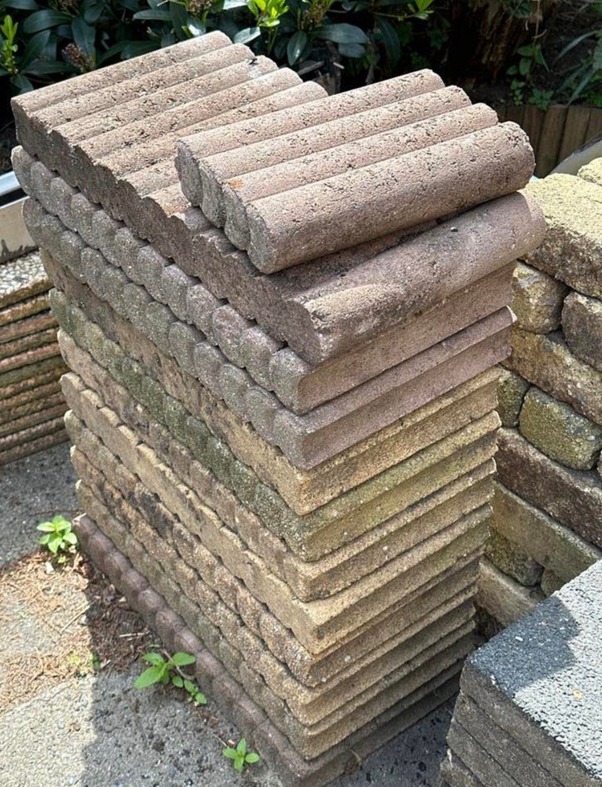 Betonbandjes 26x51x6 cm, Tuin en Terras, Ophalen, Gebruikt, Overige typen, Minder dan 5 m²