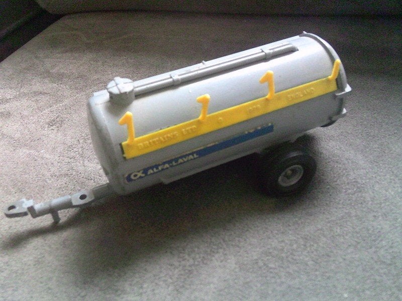 Vintage Britains Alfa-Lavel vacuum tanker trailer 1979, Ophalen of Verzenden, Gebruikt, Tractor of Landbouw