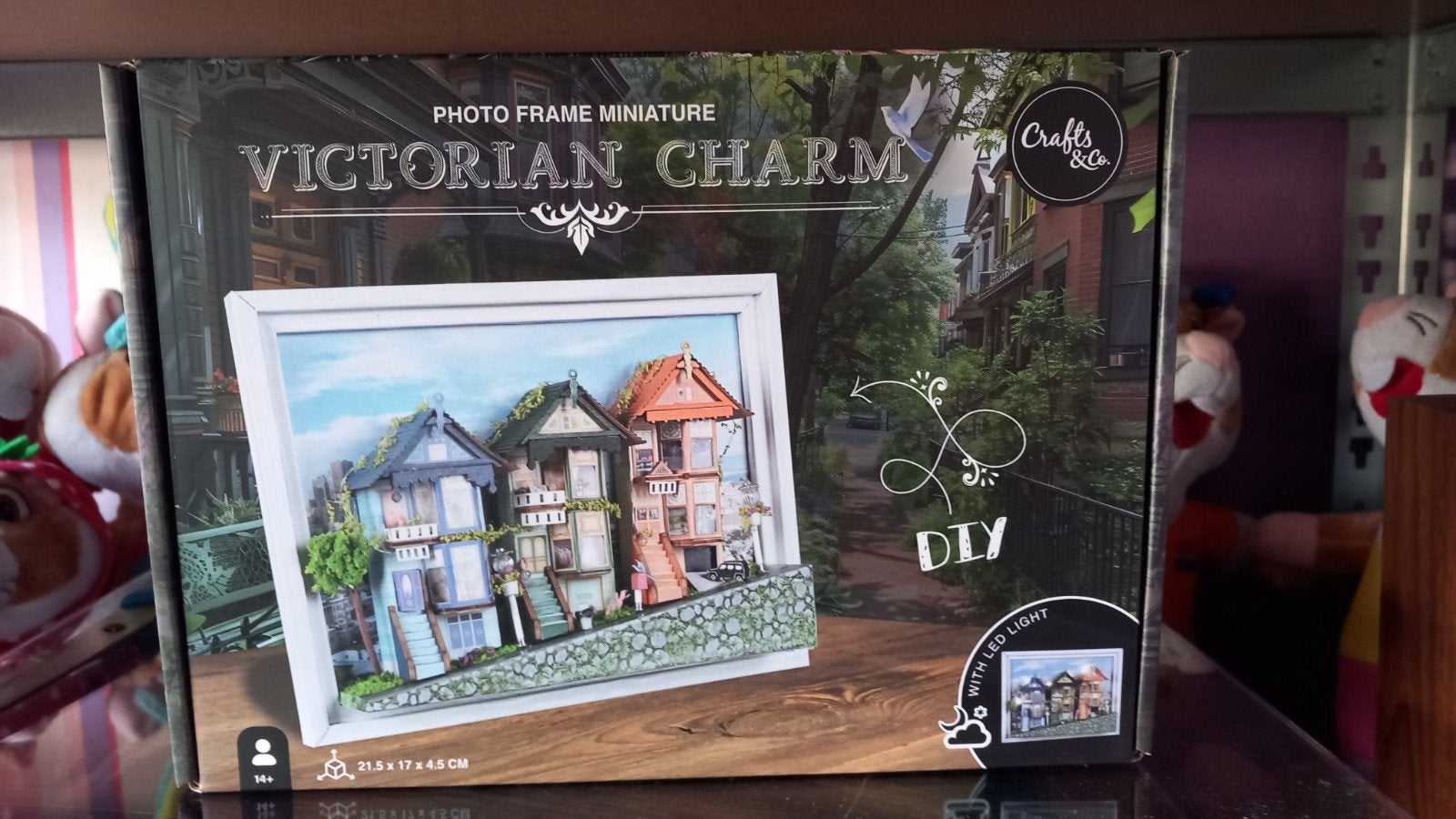 DIY Victoriaanse Charm Fotolijst Miniatuur met LED, Ophalen of Verzenden, Nieuw, Groter dan 1:35, Diorama
