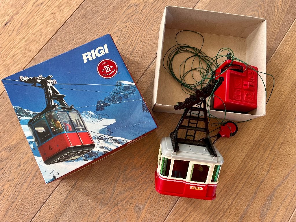 Vintage Lehmann Rigi 00900 kabelbaan  jaren 70/80, Gelijkstroom of Wisselstroom, Wagon, Ophalen of Verzenden, Zo goed als nieuw