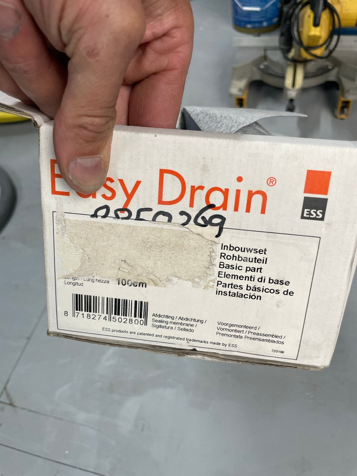 Complete Easy Drain Douchegoot 100cm - Nieuw in doos, Ophalen of Verzenden, Nieuw, Rvs, Douche